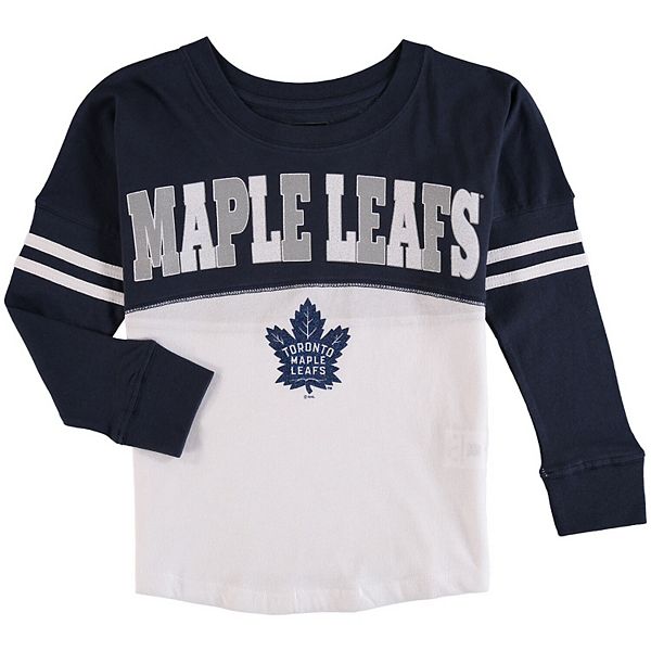 Concepts Sport Women's Toronto Maple Leafs Marathon Knit Long Sleeve T-Shirt, Small, Blue