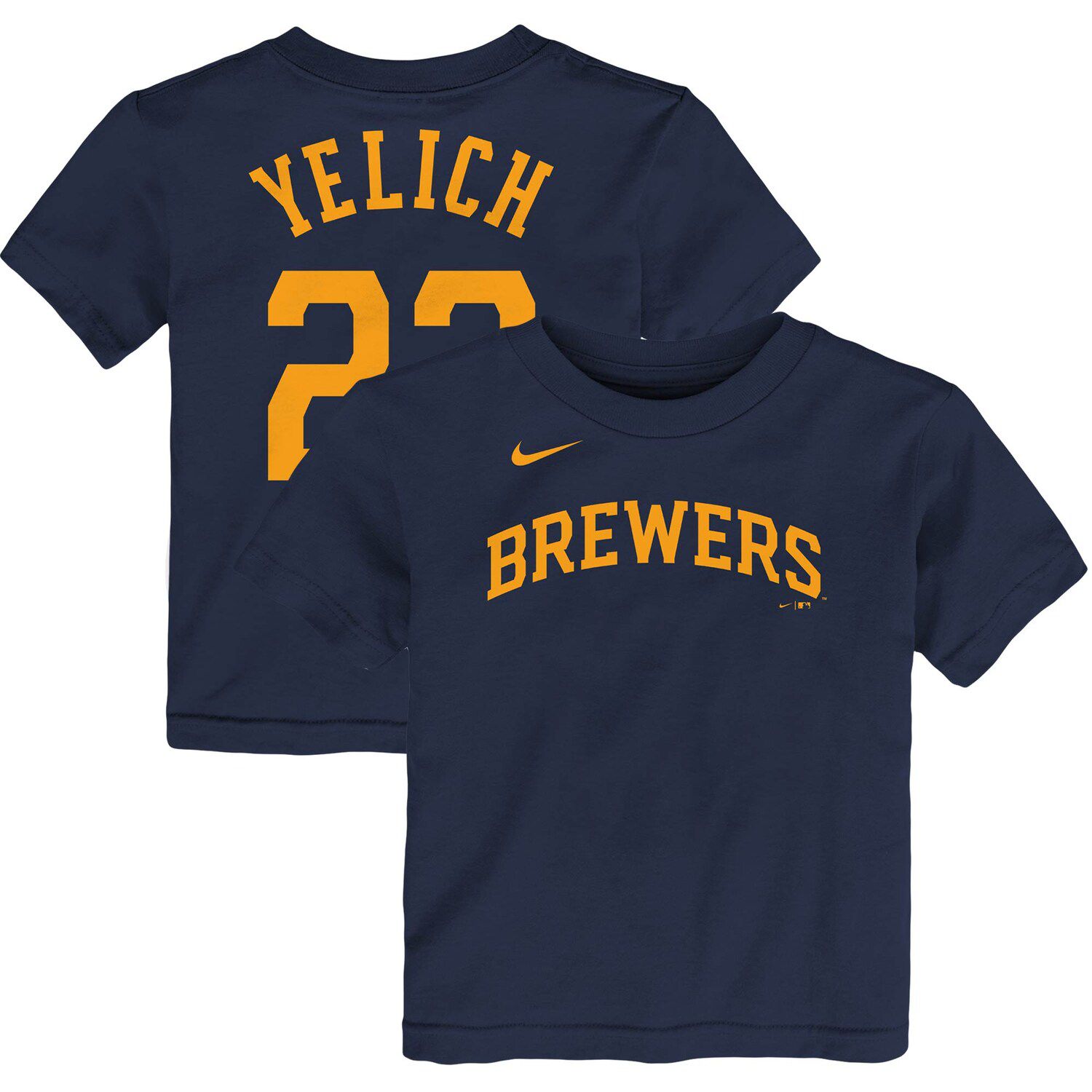Christian Yelich - LF - Milwaukee Brewers Kids T-Shirt by Bob Smerecki -  Pixels