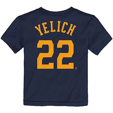 Toddler Nike Christian Yelich Navy Milwaukee Brewers Player Name & Number T-Shirt
