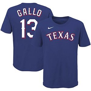 Men S Nike Joey Gallo Royal Texas Rangers Name Number T Shirt