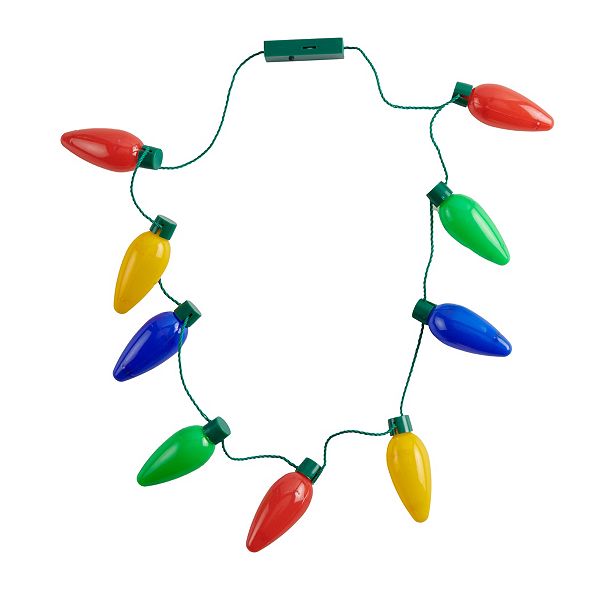 Light-Up Christmas Light Necklace