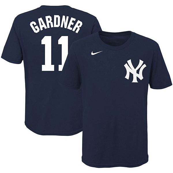 nike ny yankees youth jersey sewn gray blue new lets go yankees