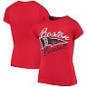 Girls Youth Red Boston Red Sox Fly the Flag T-Shirt