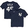 Toddler Nike Gerrit Cole Navy New York Yankees Player Name & Number T-Shirt