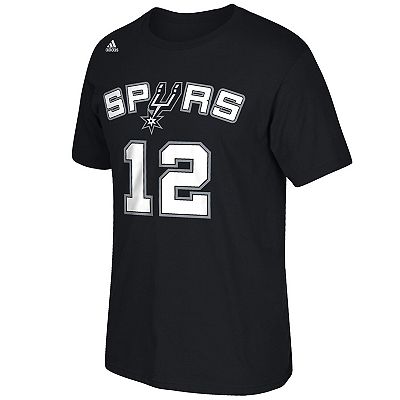 Men s adidas LaMarcus Aldridge San Antonio Spurs Black Net Number T Shirt