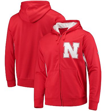 Men's Hands High Scarlet Nebraska Huskers Victory Full-Zip Hoodie