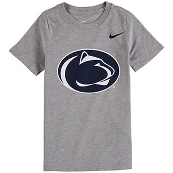 Preschool Nike Heathered Gray Penn State Nittany Lions Logo Performance T-Shirt