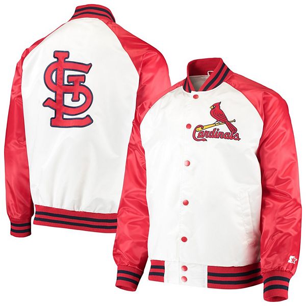 Men's St. Louis Cardinals Starter Red/Navy The Lead Off Hitter Full-Snap  Jacket