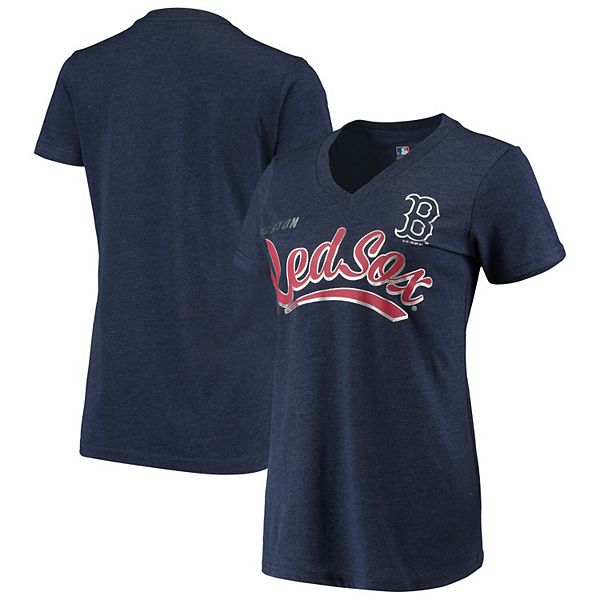 Women's G-III 4Her by Carl Banks Heathered Navy Boston Red Sox Good Day ...