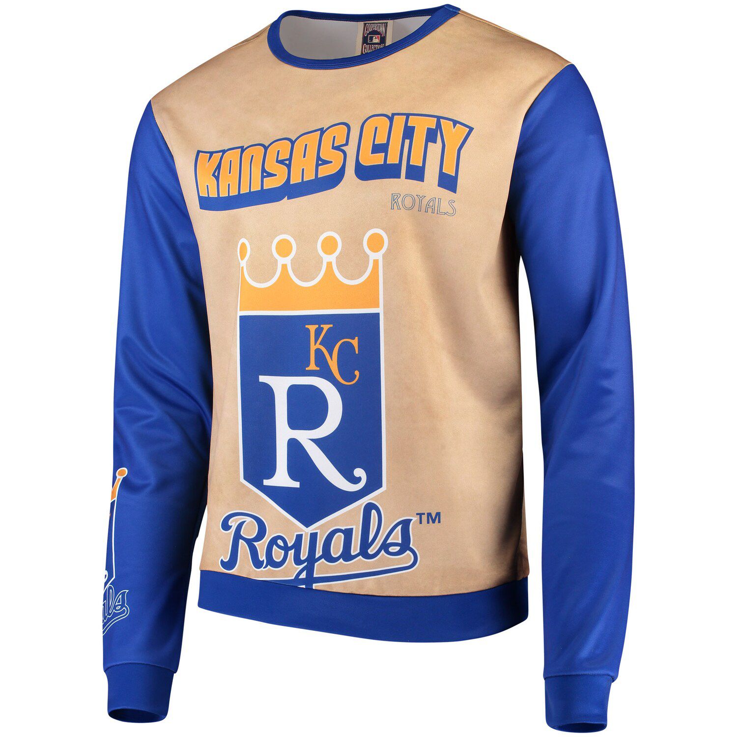 men's tan crew neck sweater