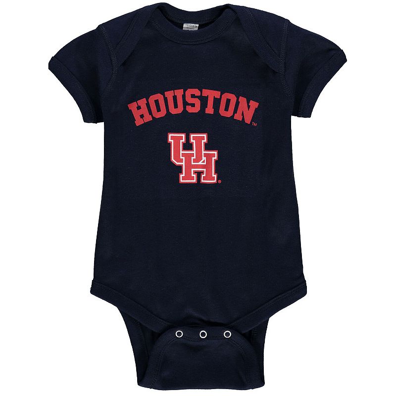 Newborn & Infant Navy Houston Cougars Arch & Logo Bodysuit, Infant Unisex, 