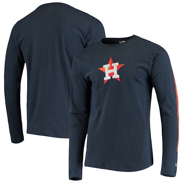 Men's New Era Navy Houston Astros Long Sleeve T-Shirt