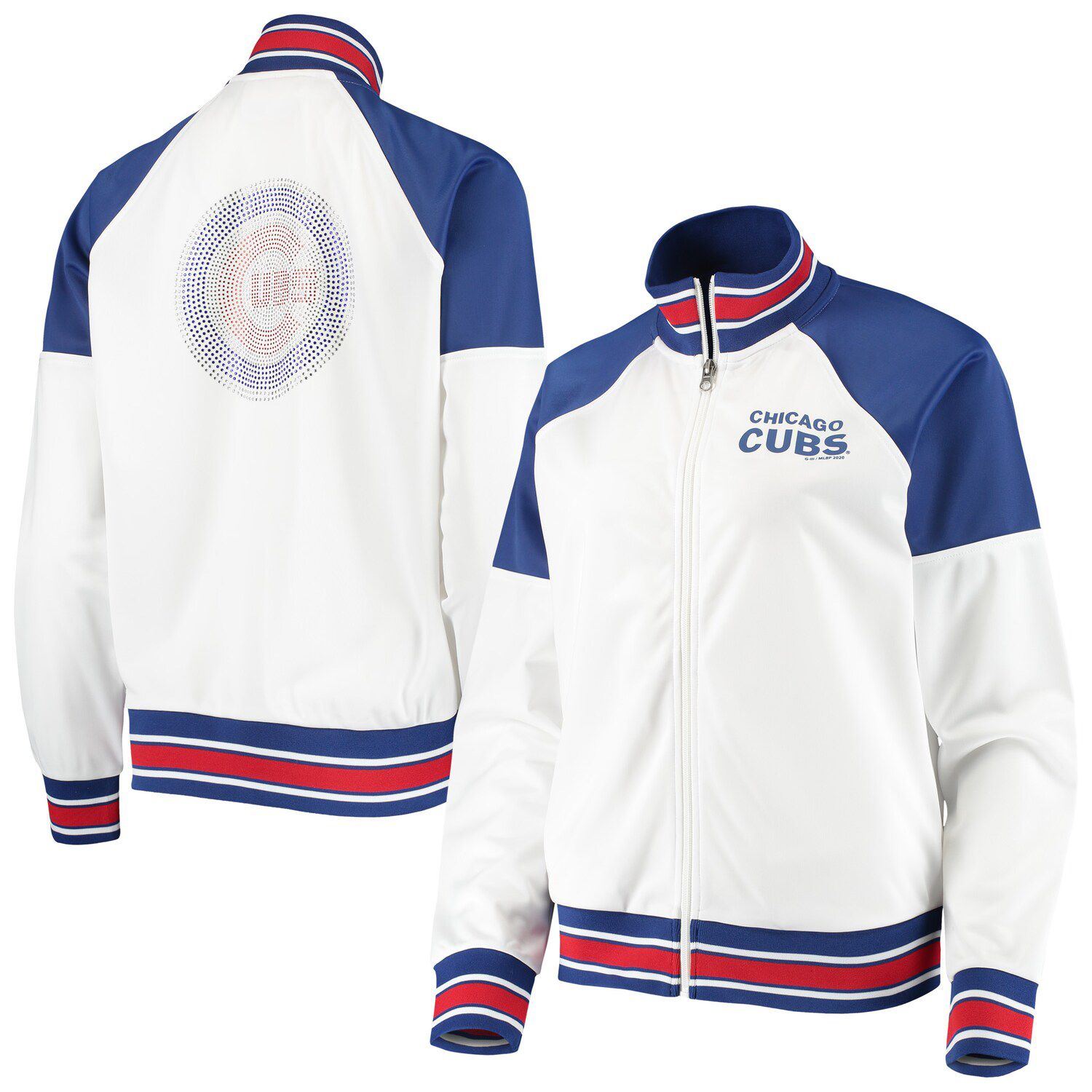 Chicago Cubs '47 Women's City Connect Bae Remi Quarter-Zip Jacket - Navy