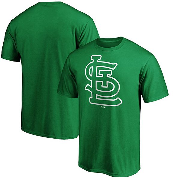Men's Fanatics Branded Kelly Green St. Louis Cardinals St. Patrick's Day  Logo T-Shirt