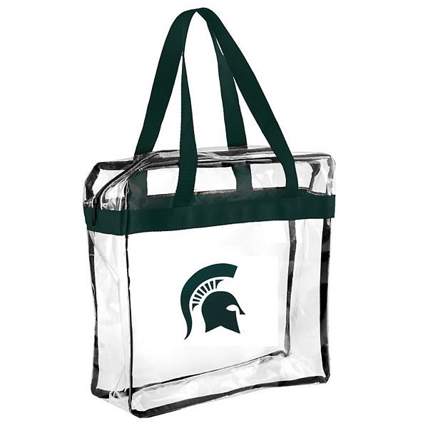 Michigan State Spartans Clear Basic Messenger Tote Bag