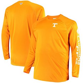 Men's Columbia Tennessee Orange Tennessee Volunteers Big & Tall Terminal Tackle Long Sleeve Omni-Shade T-Shirt