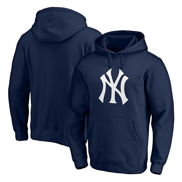 Men's Fanatics Branded Navy New York Yankees Official Logo Pullover Hoodie