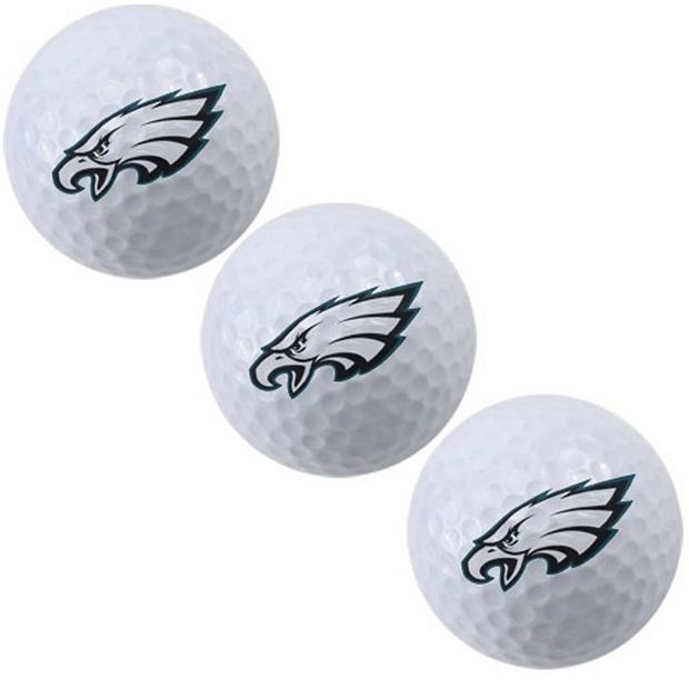 McArthur Philadelphia Eagles 3-Pack of Team Logo Golf Balls