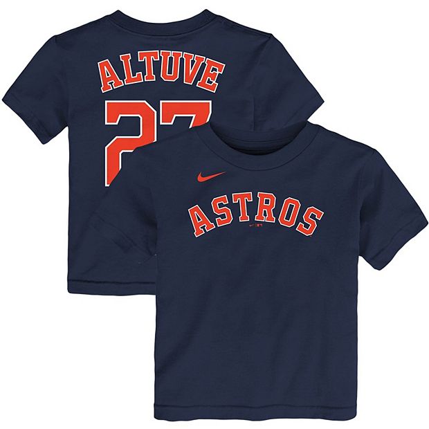 Nike Men's Nike Jose Altuve White Houston Astros Name & Number T