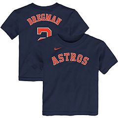 Outerstuff Alex Bregman Astros MLB Boys Youth 8-20 Cool Base Player Jersey  (White Home, Youth Large 14-16)