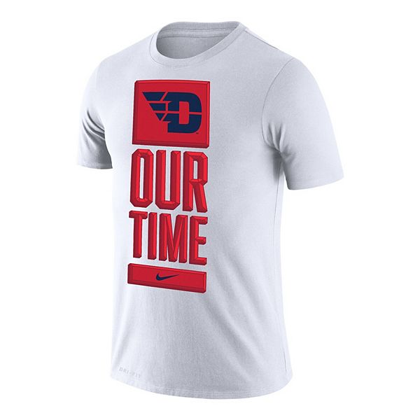Acercarse Subproducto Preceder Men's Nike White Dayton Flyers Basketball Our Time Bench Legend Performance  T-Shirt