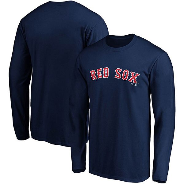 Men's Boston Red Sox Fanatics Branded Red Official Wordmark Logo T