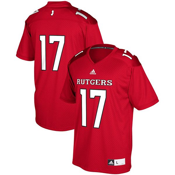 Men's adidas #17 Red Rutgers Scarlet Knights Chase Football Jersey