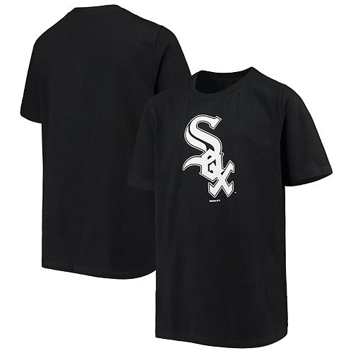 Youth Black Chicago White Sox Team Primary Logo T-Shirt