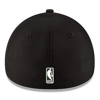 Men's New Era Black Orlando Magic Team Classic 39THIRTY Flex Hat