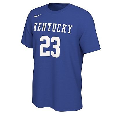 Men s Nike Anthony Davis Royal Kentucky Wildcats Retro Alumni Basketball Jersey T Shirt