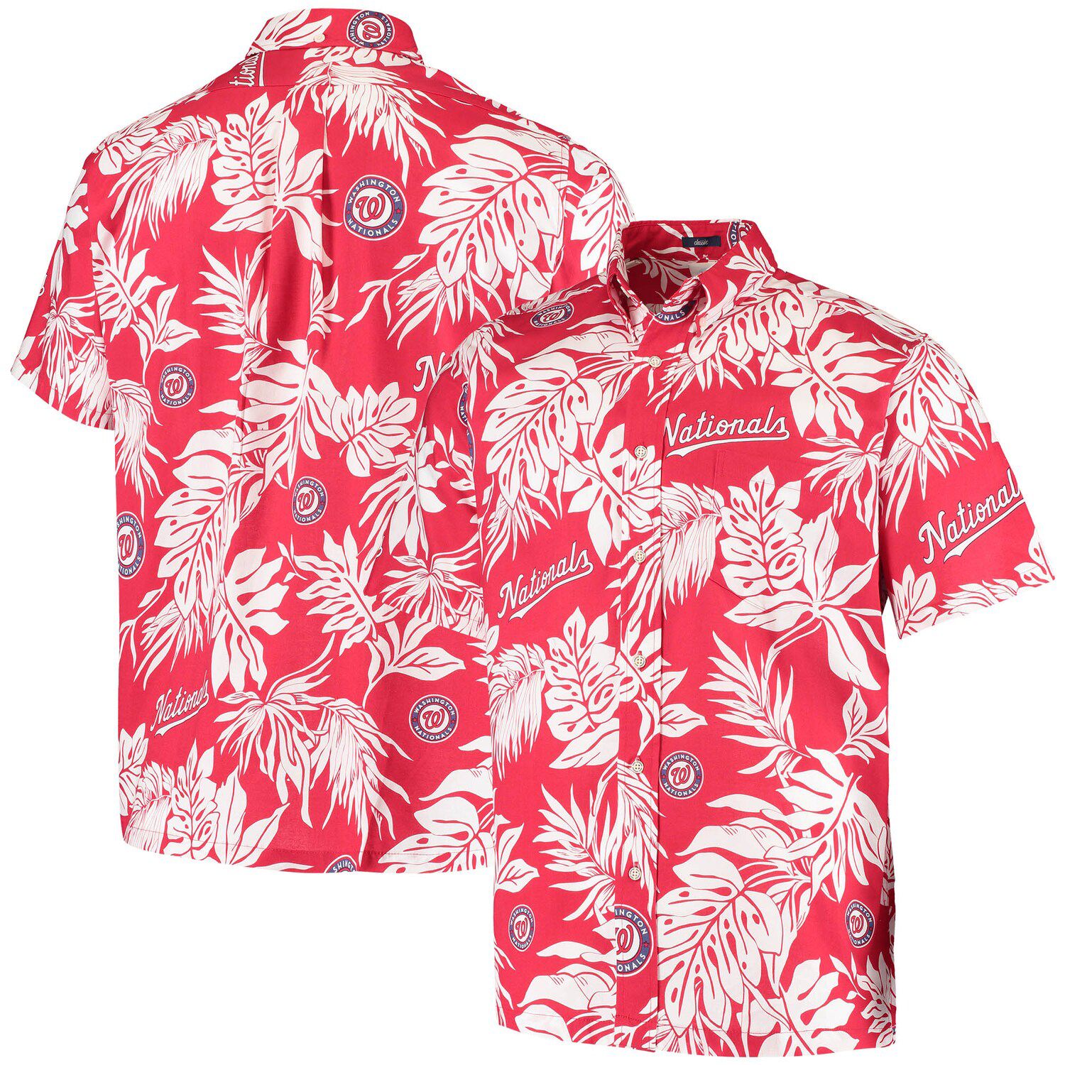 washington nationals button up shirt