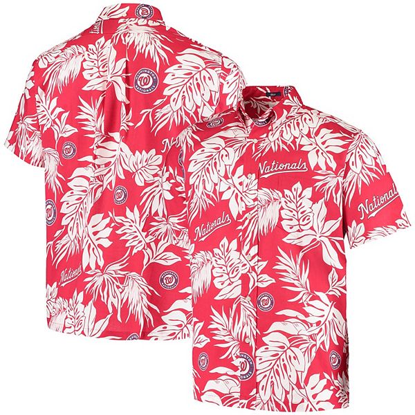 Personalized Washington Nationals Black Aloha Beach Hawaiian Shirt