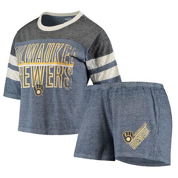 Women's Concepts Sport Navy Milwaukee Brewers Plus Size Jersey Tank Top &  Pants Sleep Set