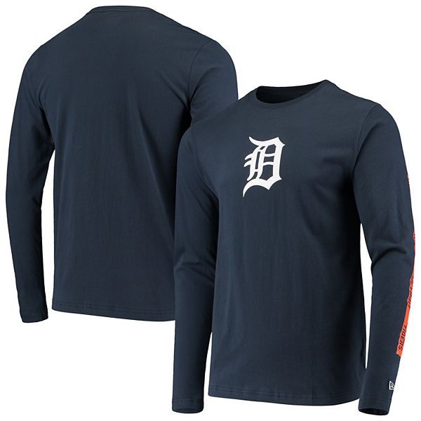 Men's New Era Navy Detroit Tigers Long Sleeve T-Shirt