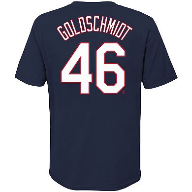 Youth Nike Paul Goldschmidt Navy St. Louis Cardinals Player Name & Number T-Shirt