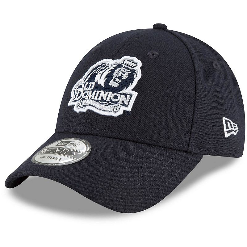 Mens New Era Navy Old Dominion Monarchs The League 9FORTY Adjustable Hat, 