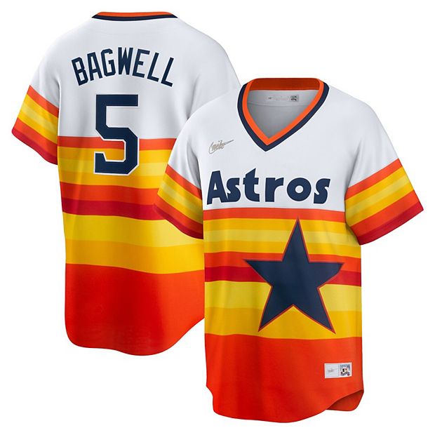 Men's Houston Astros Jeff Bagwell Nike White Home Cooperstown Collection Logo Player Jersey