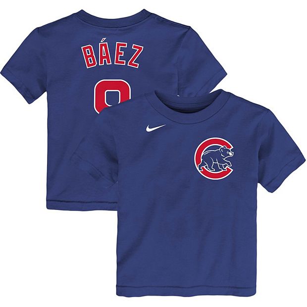 Toddler Nike Javier Baez Royal Chicago Cubs Player Name & Number T