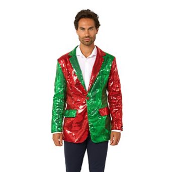 Men's Sequined Ugly Christmas Blazer