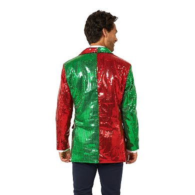 Men's Sequined Ugly Christmas Blazer