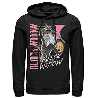 Men's Marvel Black Widow Retro Collage Hoodie