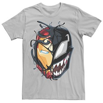 Men's Marvel Iron Man Venom Split Face Tee