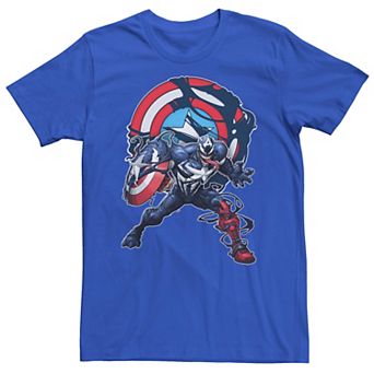 Men's Marvel Captain Venom Portrait Logo Tee
