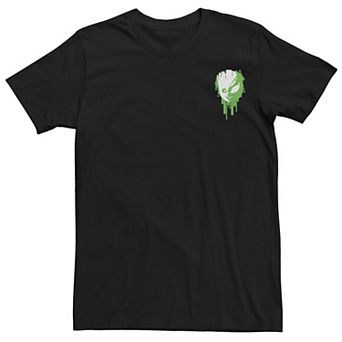 Men's Marvel Venomized Groot Left Chest Badge Tee
