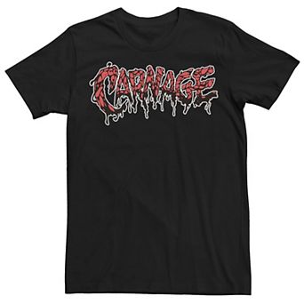 Men's Marvel Carnage Ripped Logo Tee
