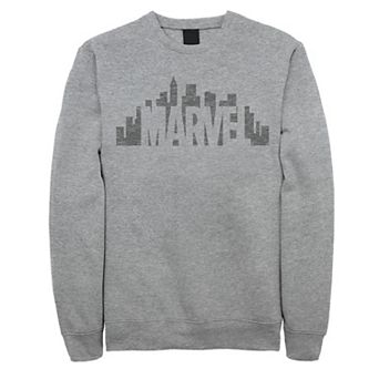 Men's Marvel City Skyline Logo Fade Sweatshirt