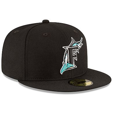 Men's New Era Black Florida Marlins 1997 World Series Wool 59FIFTY Fitted Hat