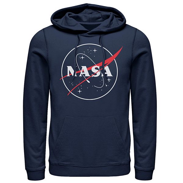 Men s NASA Outline Simple Logo Hoodie