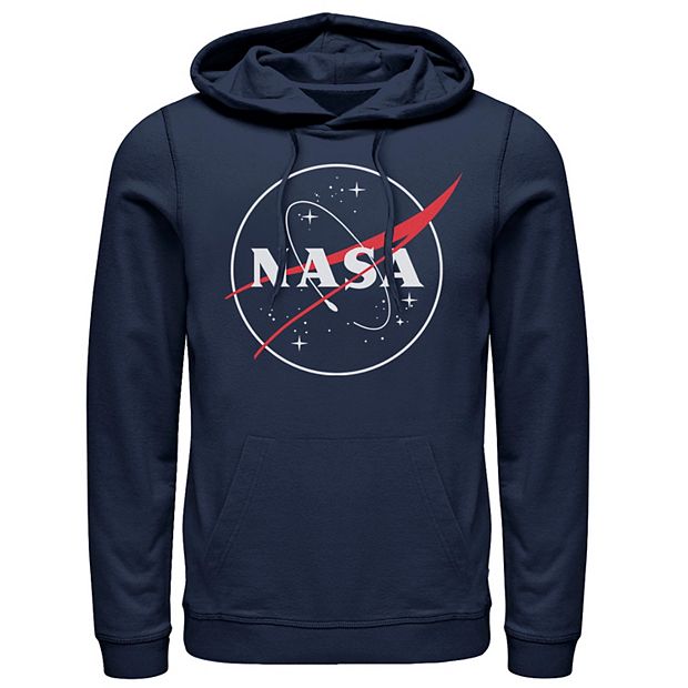 Men's NASA Outline Simple Logo Hoodie