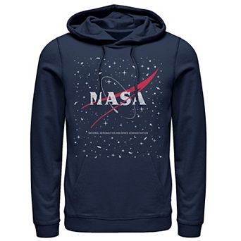 Men's NASA Circle Distressed Space Logo Hoodie